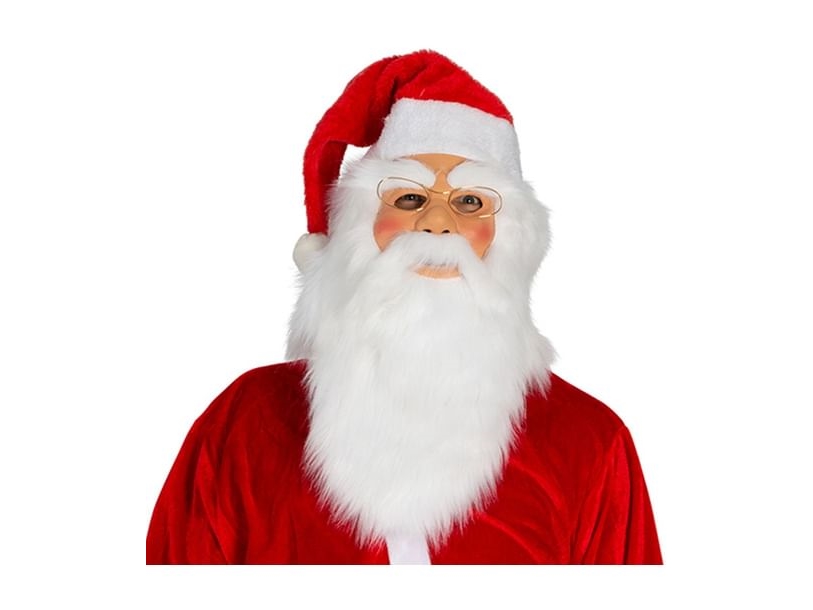 Julemandsmaske med briller | Leksaker - Rollek - Kostym | GameStuff