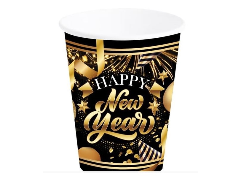 Happy New Year Papkrus, 6 Stk