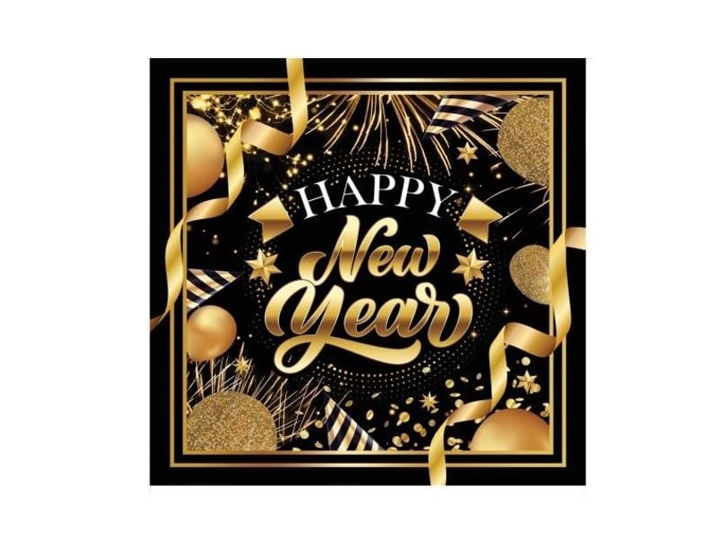 Happy New Year Servietter, 20 Stk.
