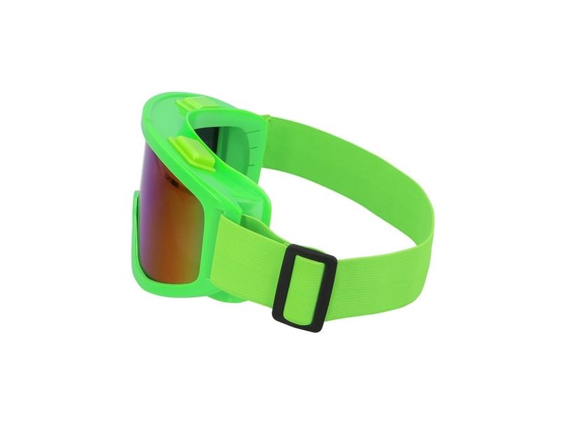 Neongrüne Skibrille