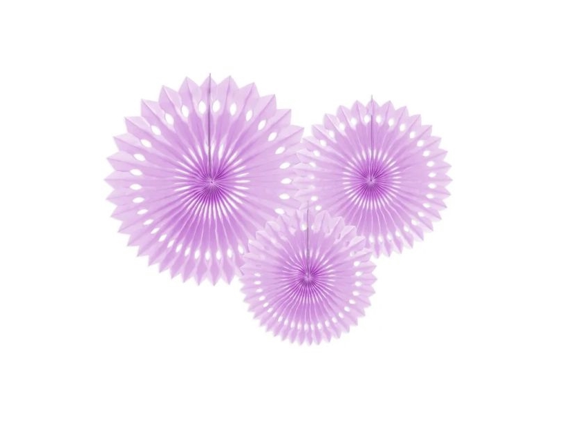 Lavendel Rosetter, 3 Stk