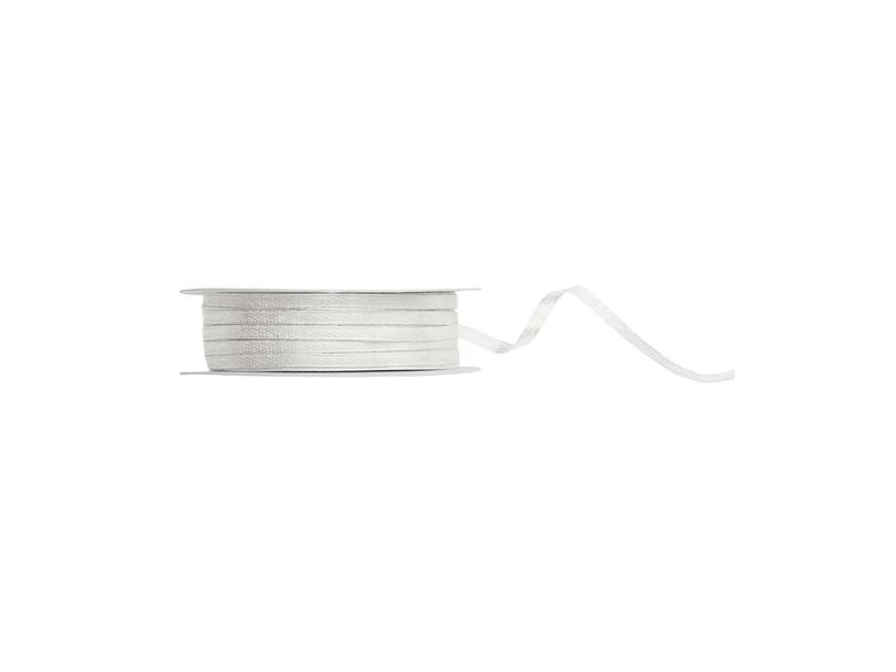 Hellcremefarbenes Satinband, 3 Mm