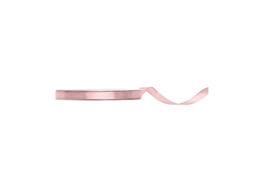 Helles Staubrosa Satinband, 6 Mm