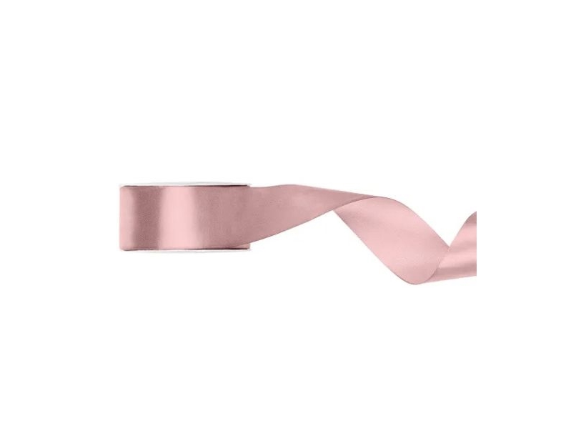 Helles Staubiges Rosa Satinband, 38 Mm
