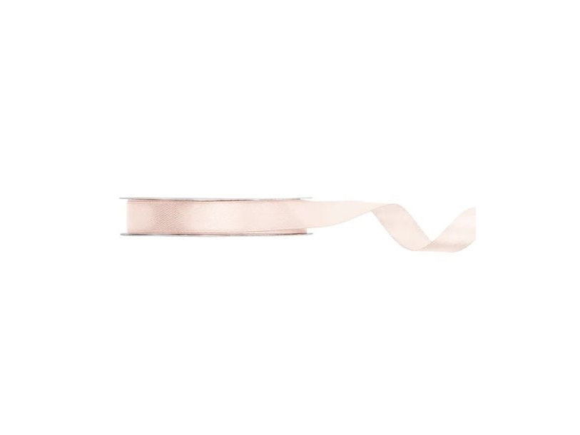 Cremeweißes Satinband, 12 Mm