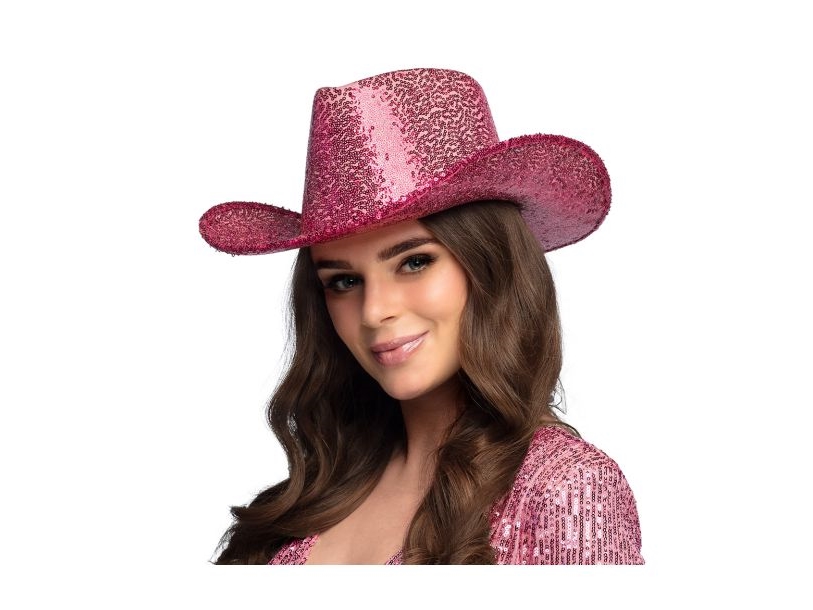 Pinker Cowboyhut Mit Eimerchen