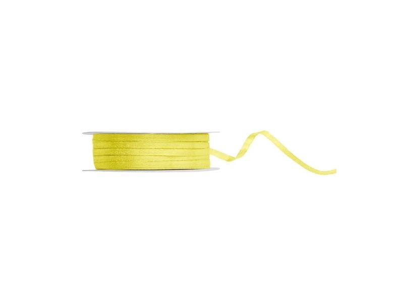 Gelbes Satinband, 3 Mm