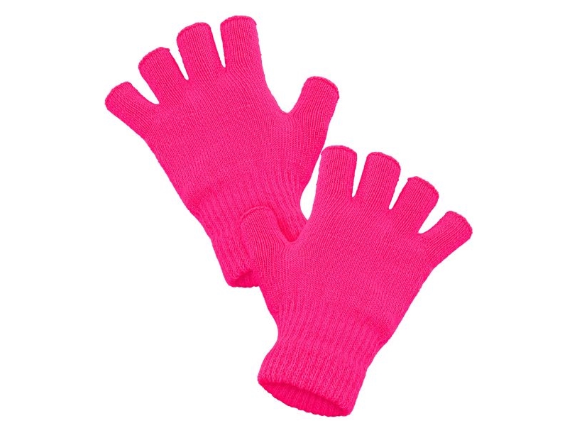 Fingerlose Handschuhe In Neonpink