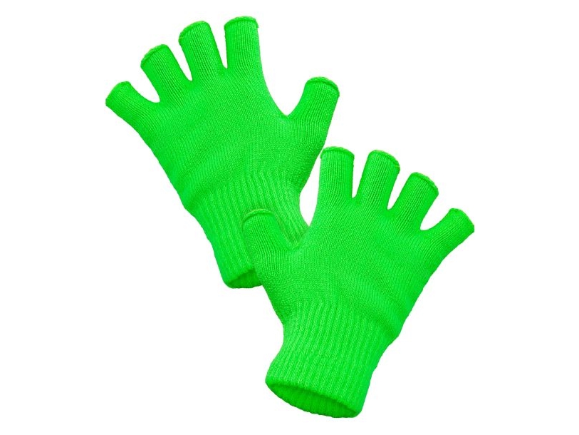 Neongrüne Fingerlose Handschuhe