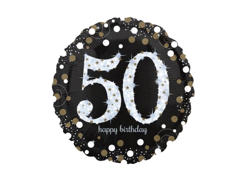 Folienballon 50 Jahre Sparkling