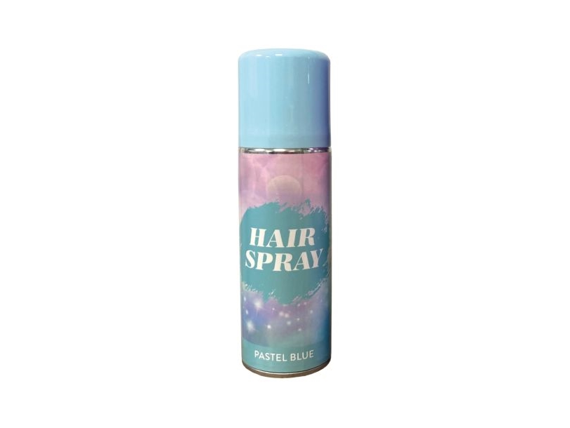 Pastellblaues Haarspray