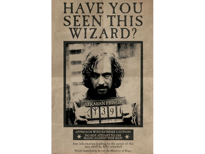 Sirius Black Wanted plakat | N - A | GameStuff
