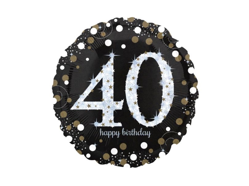 Folienballon 40 Jahre Sparkling