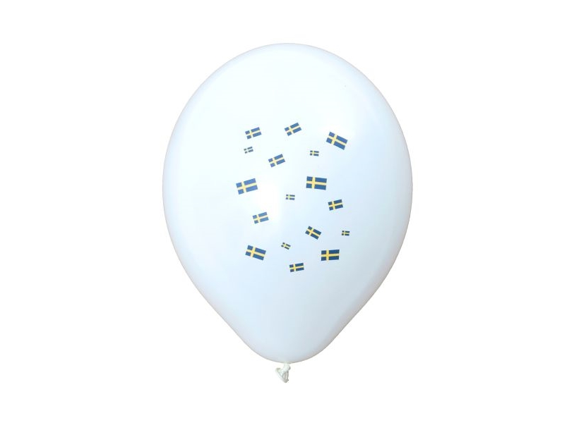 Luftballons Mit Schwedischen Flaggen