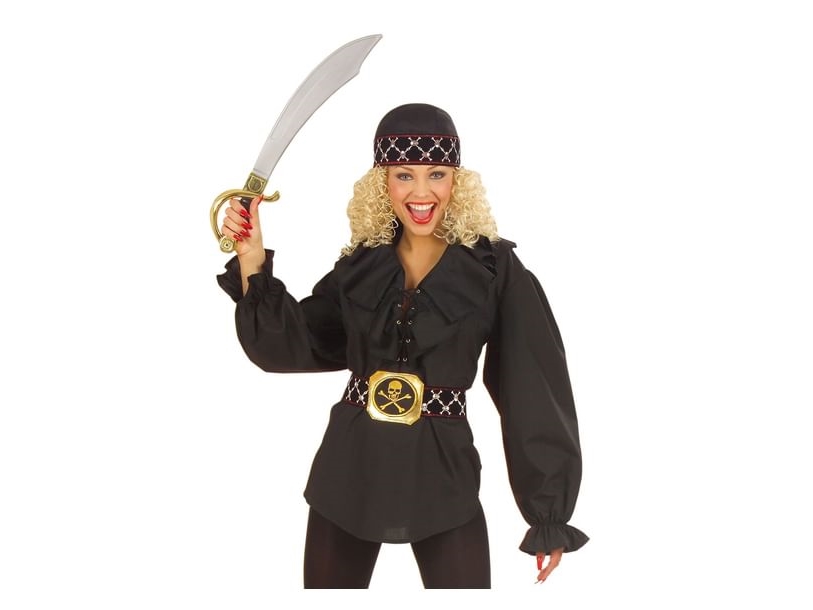 Sort Piratskjorte