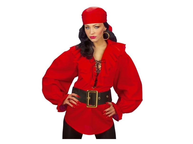 Rotes Piratenhemd