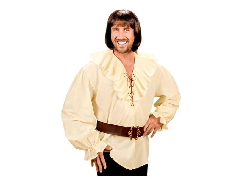 Beige Piratskjorte