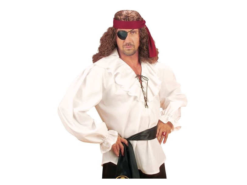Weiße Piratenhemd