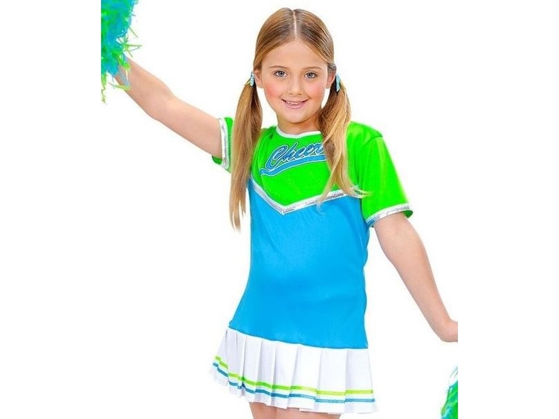 Cheerleader kostume, blå og grøn | Skola & Hobby - Festdekorera - Ballonger | GameStuff