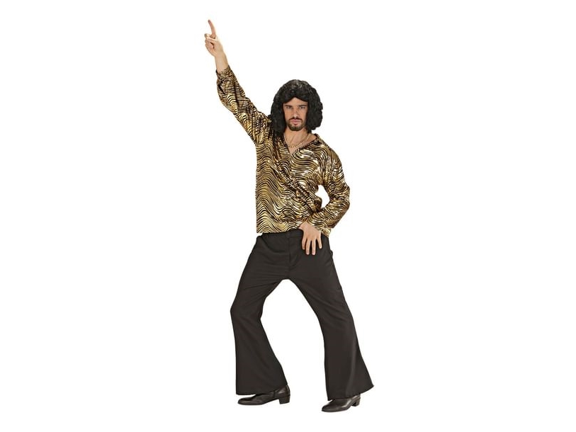 Goldene Disco-Hemd
