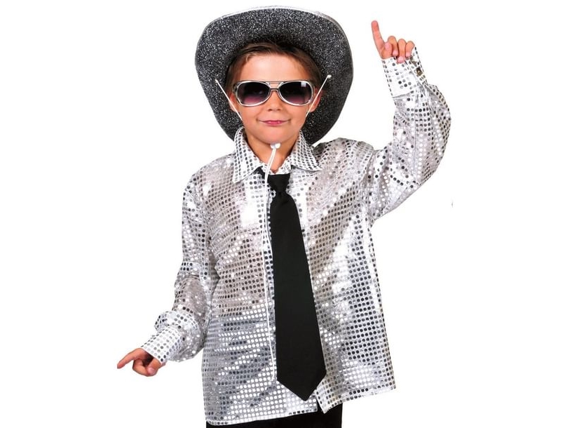 Sølv paillet skjorte | Skola & Hobby - Festdekorera - Ballonger | GameStuff