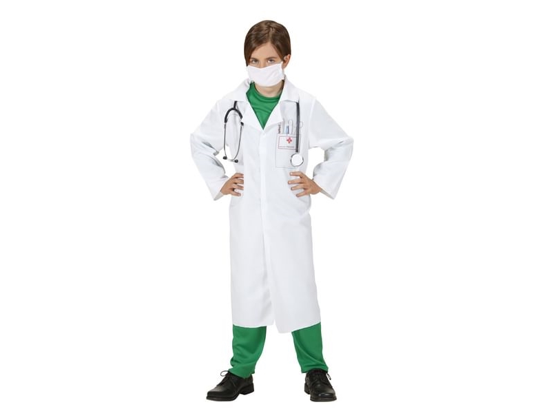 Doktor Børnekostume - X-Large