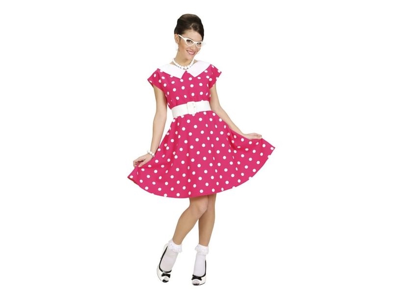 Pinkes 50Er-Kleid Kostüm