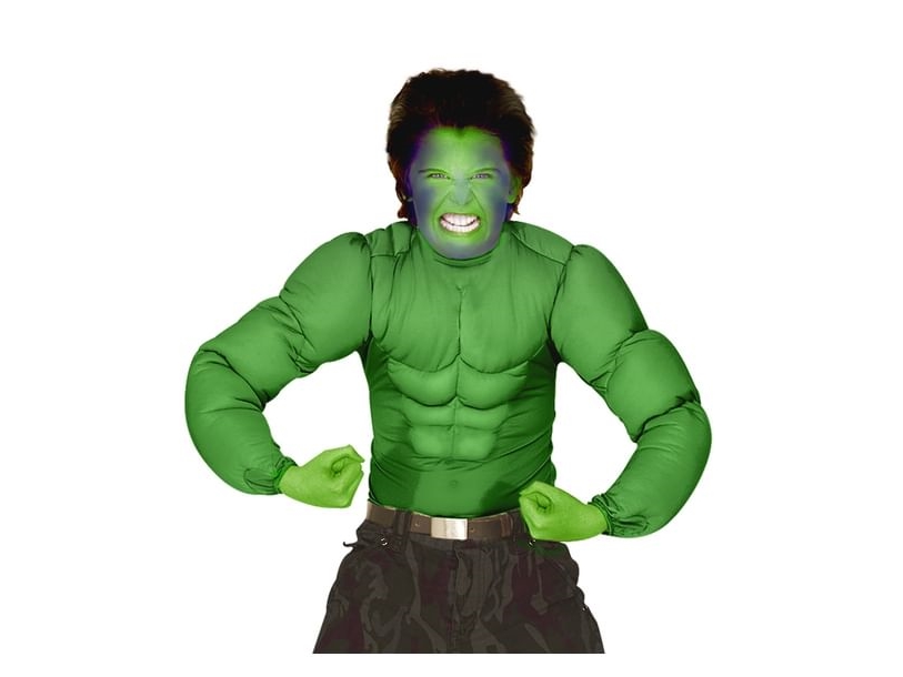 Grüne Muskelbluse