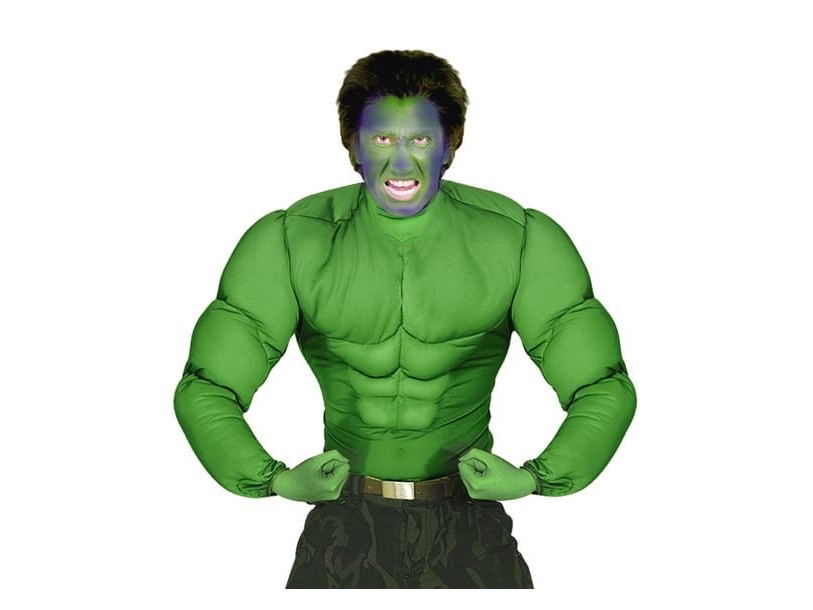 Grüne Muskelbluse
