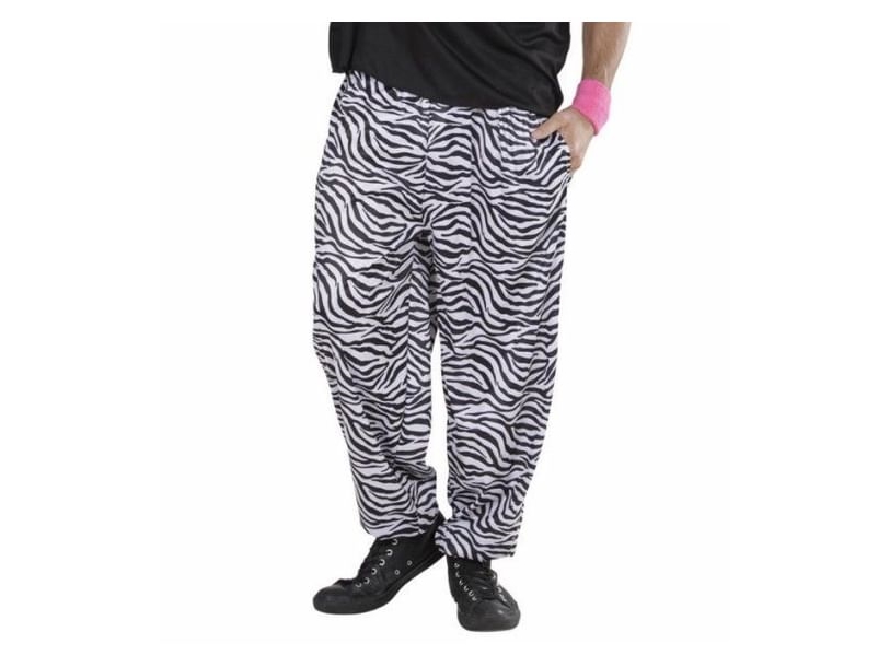 80Er Jahre Baggy-Hose, Zebra