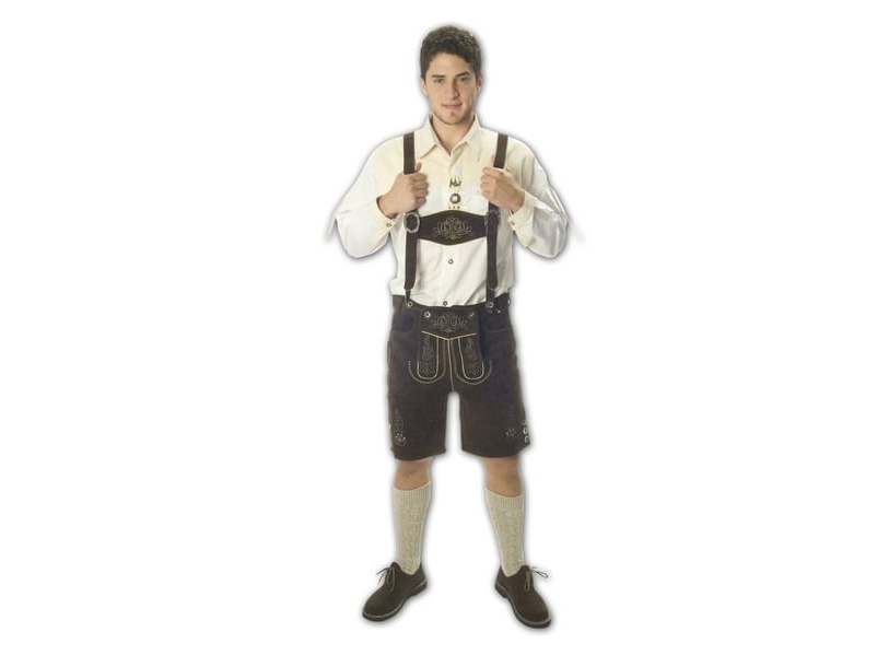 Braune Lederhosen, Kurz