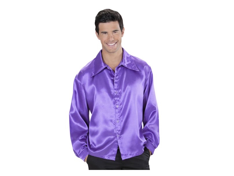 Lila Disco-Shirt
