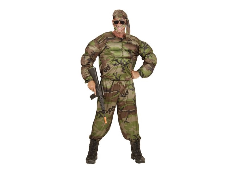 Muskel Soldat Kostume