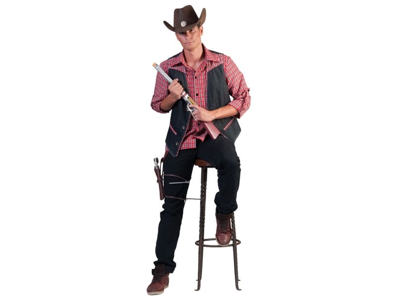Denim Cowboy-Weste