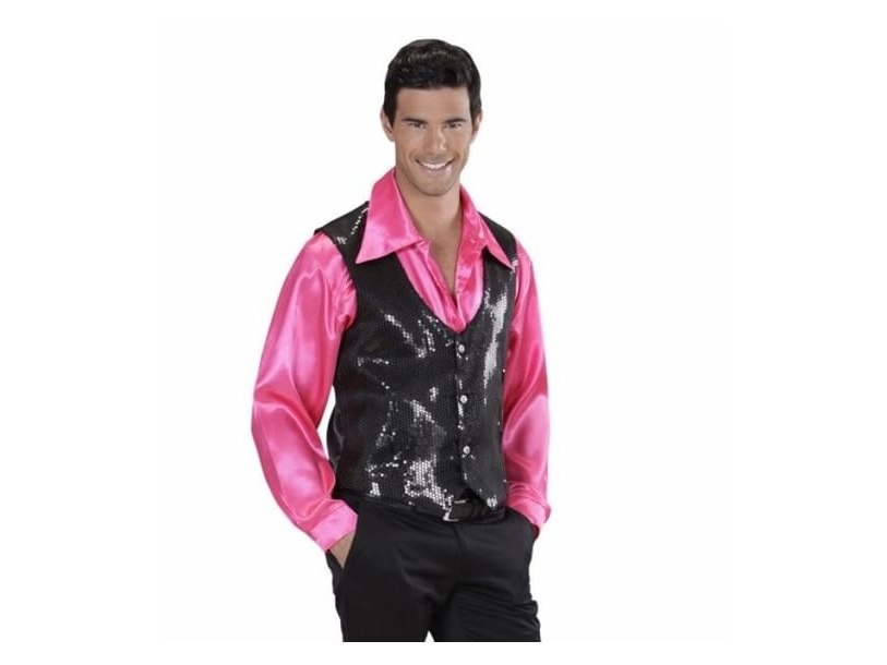 Sort Pailletvest