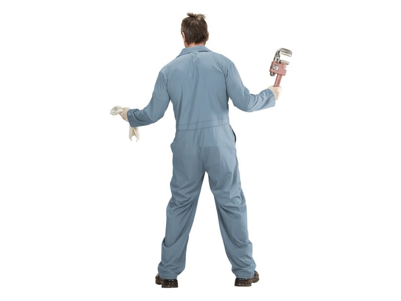 Blå Overall Kostume