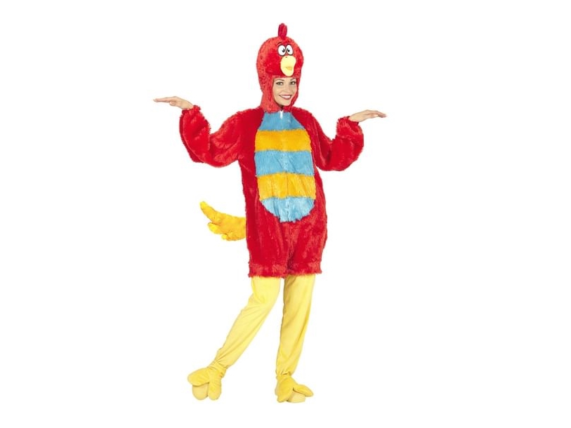 Rotes Vogelkostüm