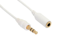 Inline 99937W, 3.5Mm, Hanstik, 3.5Mm, Hunstik, 10 M, Hvid