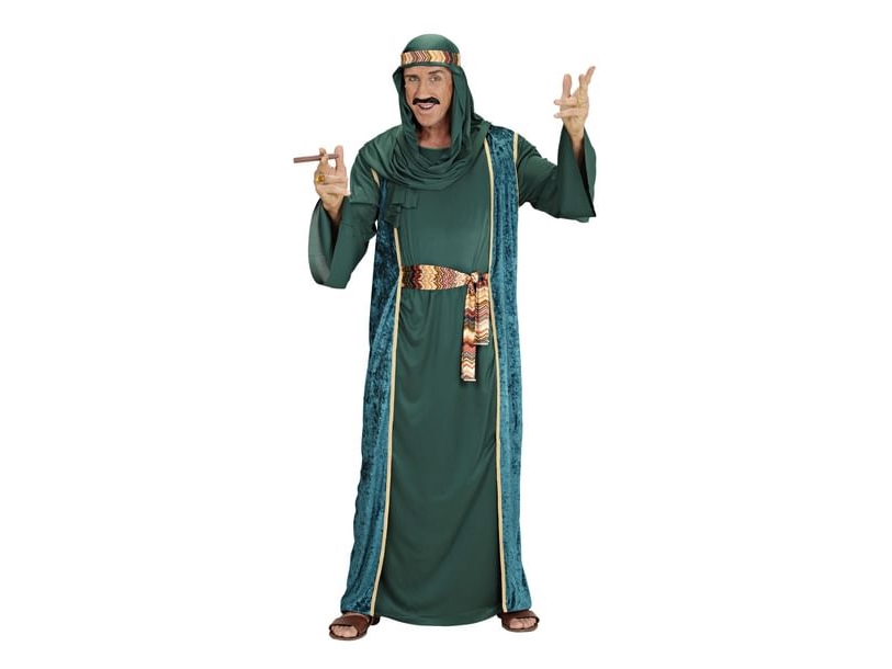 Arabisk Sheik Kostume, Grøn