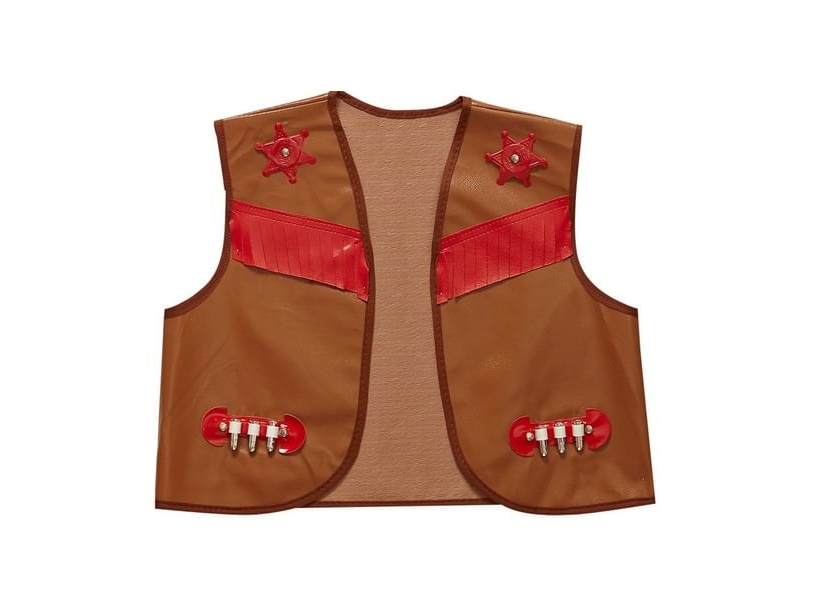 Braune Cowboy-Weste