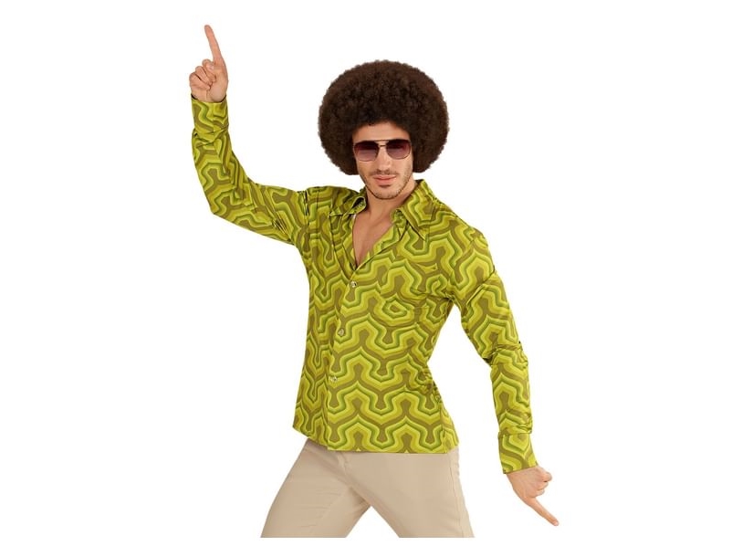 70Er Groovy Wallpaper Skjorte