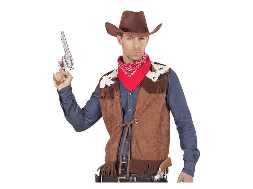 Braune Cowboy-Weste