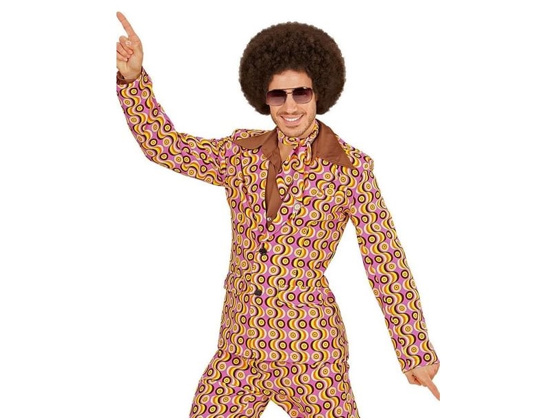 Groovy Herren Discostoff-Anzug