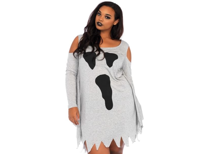 Graues Geisterkleid Plus