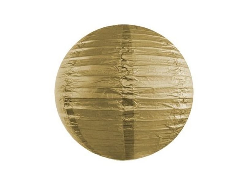 Goldfarbener Reispapier-Lampenschirm