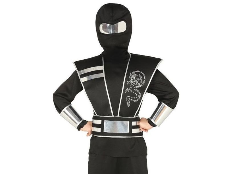 Schwarzer Ninja Kostüm