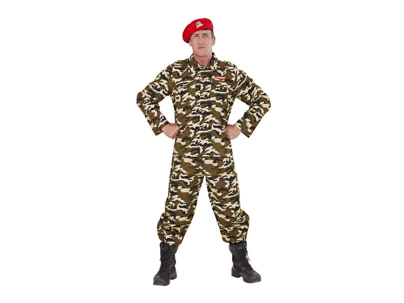Soldat Rød Beret Kostume