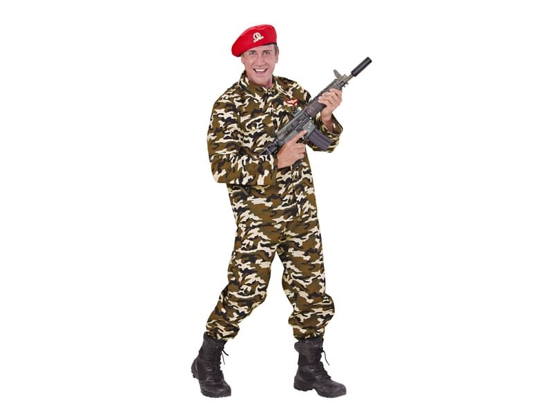 Soldat Rød Beret Kostume