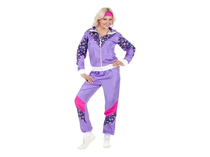 80Er Jahre Lila Jogginganzug