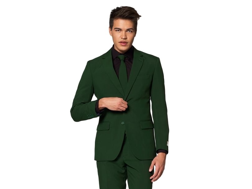 Dunkelgrüner Anzug Opposuits